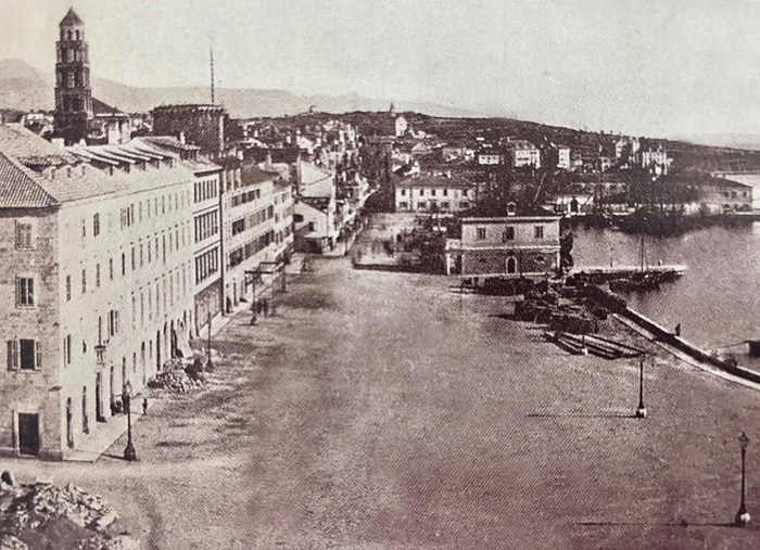 Splitska riva 1870. godine