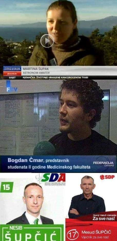 Šupci na televiziji i plakatima