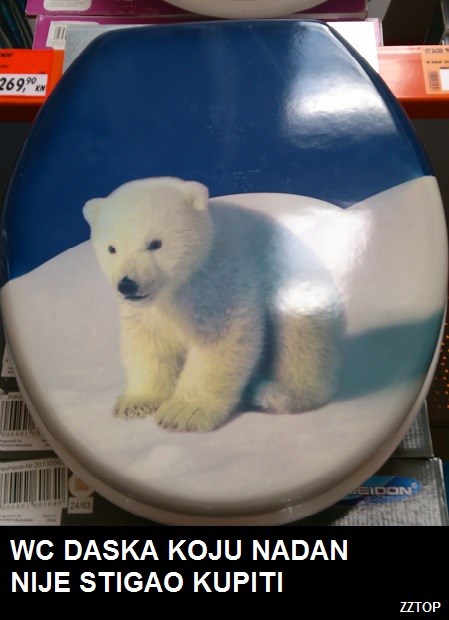 WC daska najvećeg guzičara