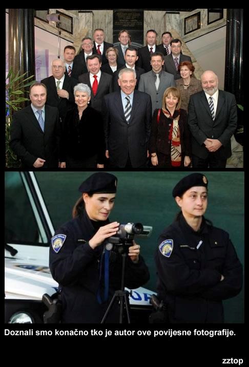 Znate li tko je autor "povijesne" fotke HDZ-ove vlade?