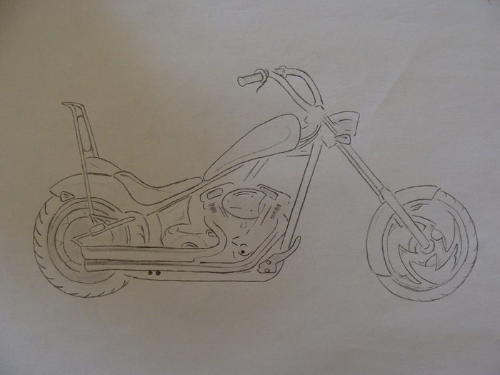 Custom bike sketch