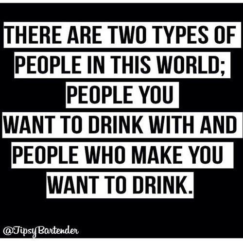 Alkohol je uvijek odgovor.