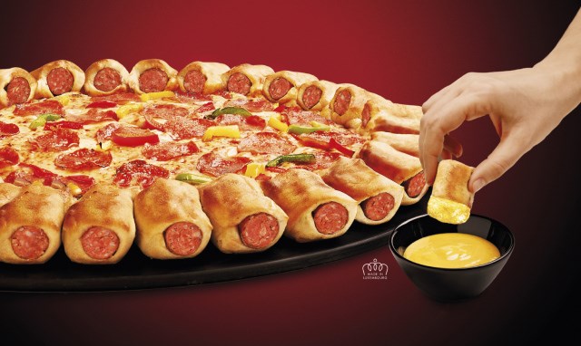 Pizza hut uvodi pizzu s koricom koja je punjena hot dogom! 
