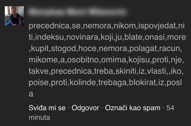 Gospođa je objasnila.