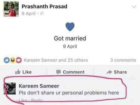 Neki problemi bi trebali ostat privatni.