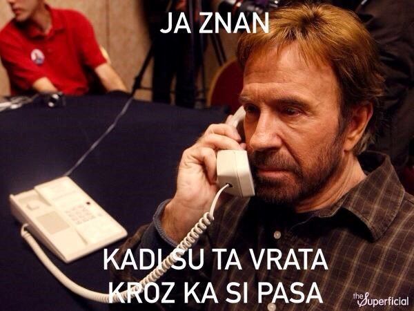 Chuck Norris zove Gustafe