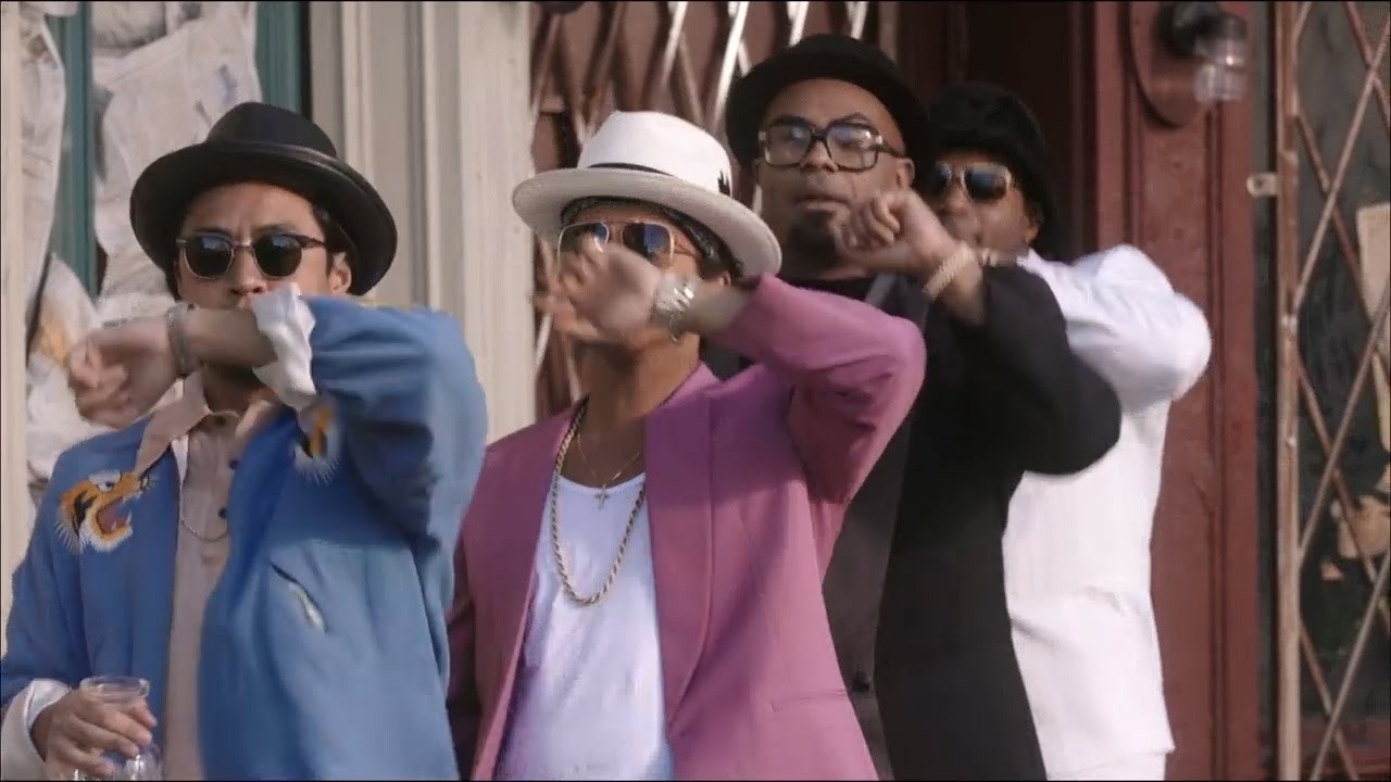 It' Uptown Funk but they actually wait a minute