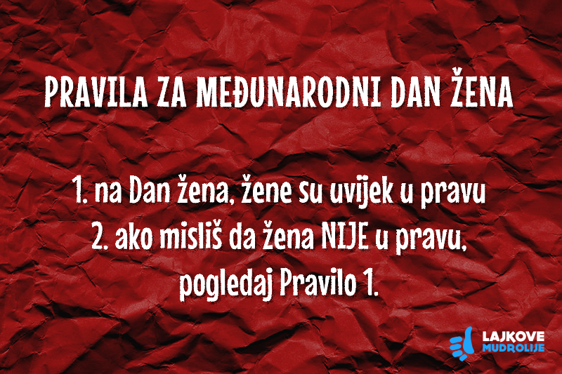 Pravila za Dan žena