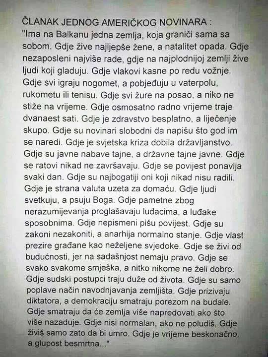 Ovo je Hrvatska: Usudimo se priznati da je ovo istina?