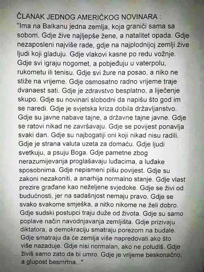 Ovo je Hrvatska: Usudimo se priznati da je ovo istina?