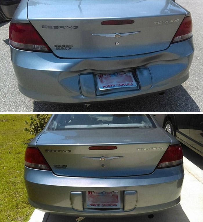 Sunce joj "popravilo" slupani auto