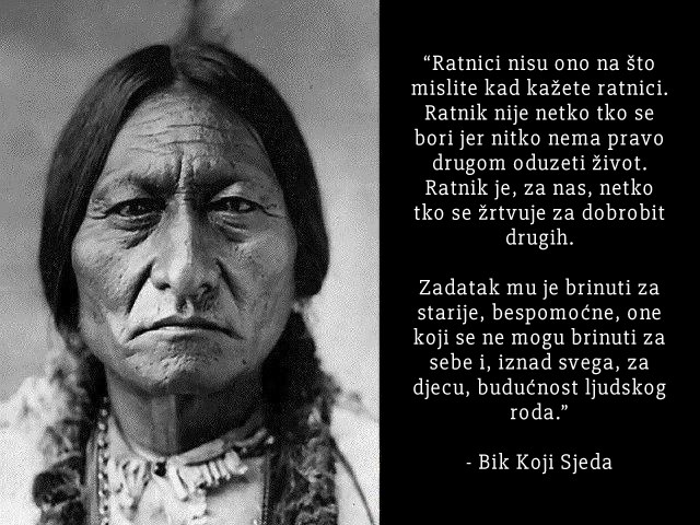 Definicija "ratnika" prema američkim domorocima