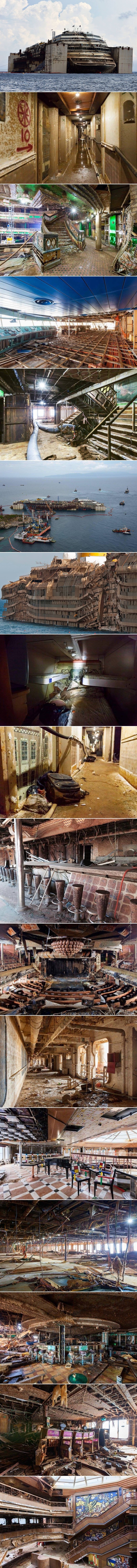 COSTA CONCORDIA: Pogledajte unutrašnjost potonulog cruisera nakon 2 godine pod morem