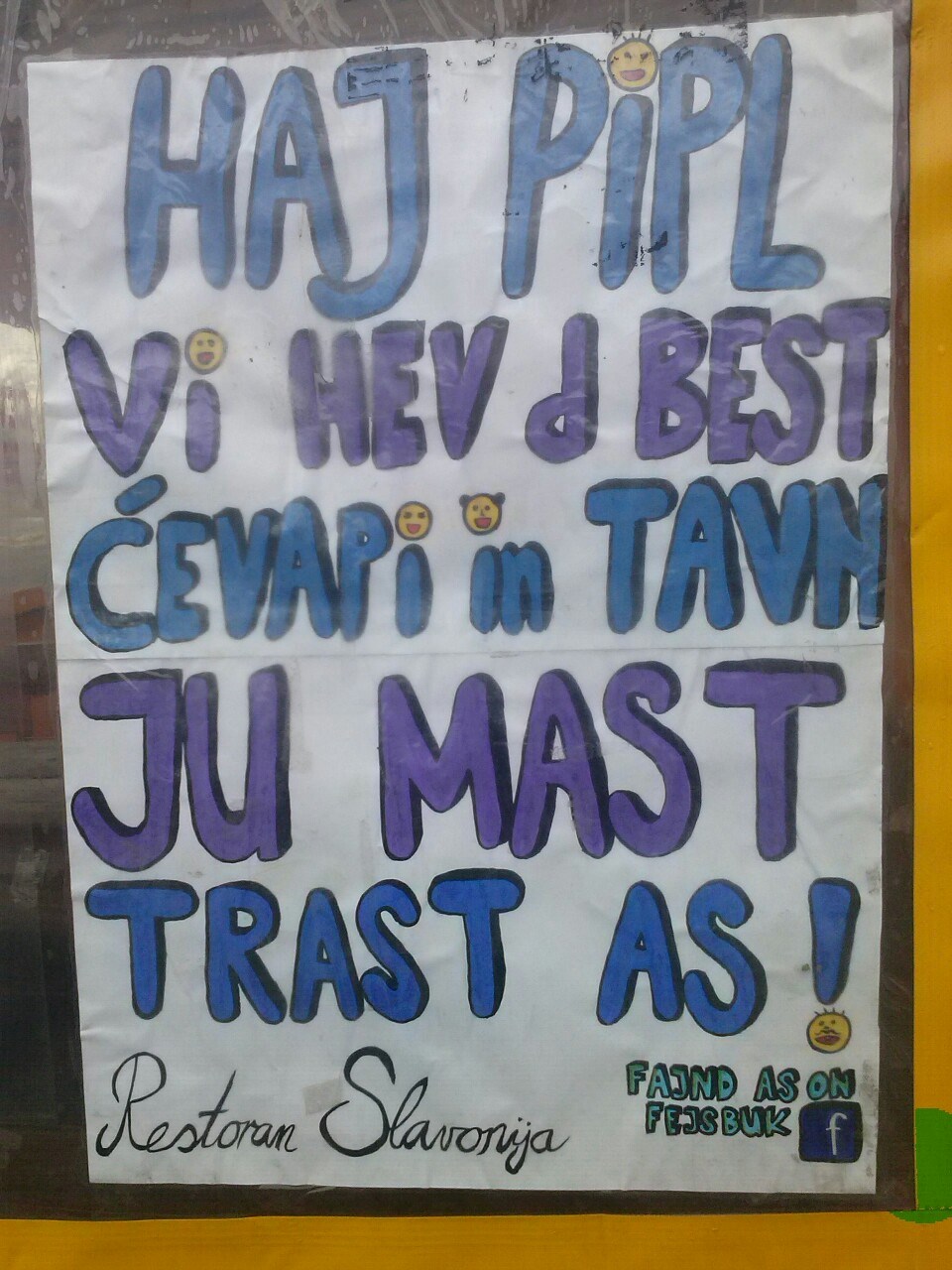 Haj pipl, najbolji ćevapi u gradu!