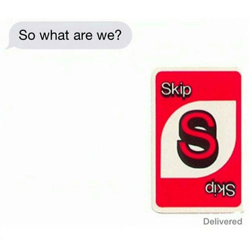 When she asks you that question.