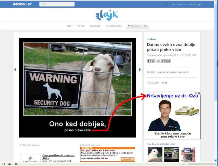 Pos'o preko štele...