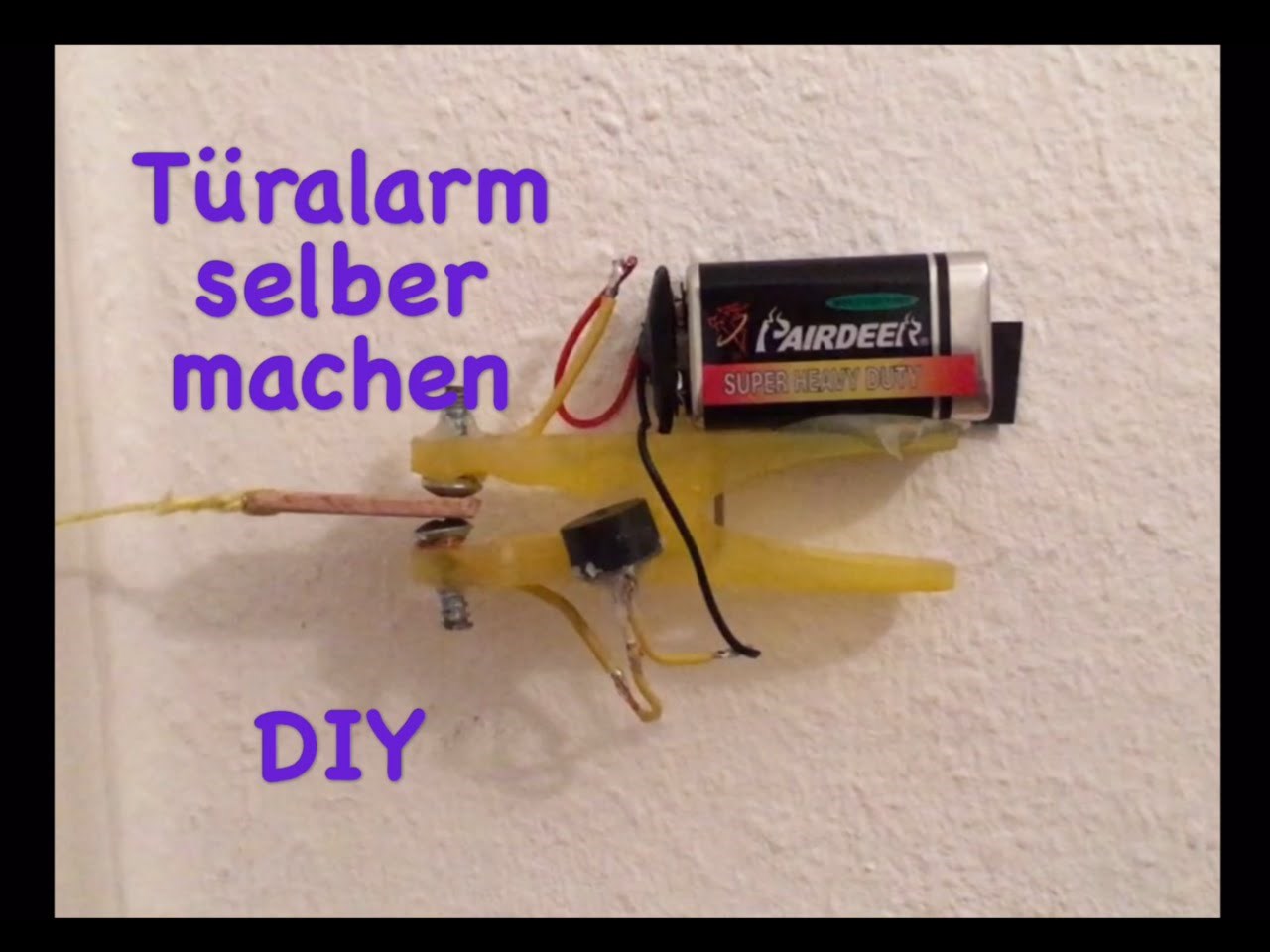 Türalarm selber machen - How to make a Door Alarm - DIY
