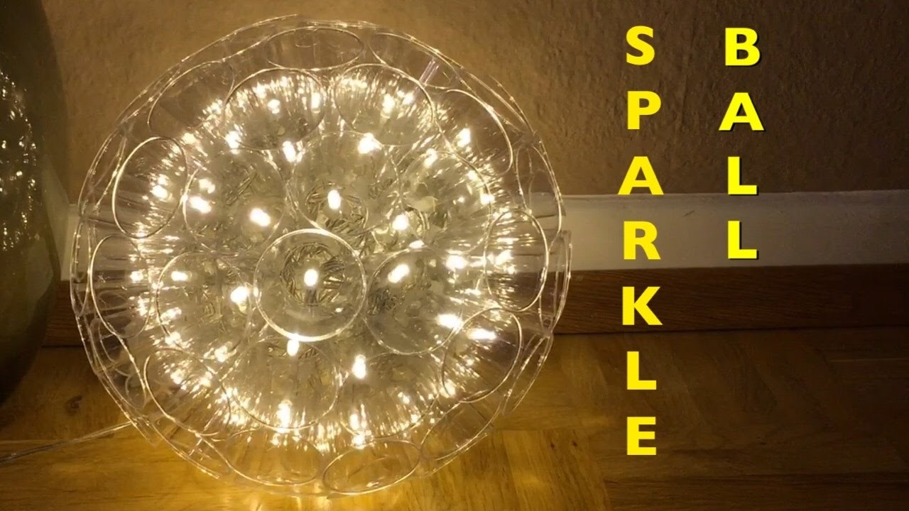 Lampe / Kugellampe aus Becher machen / Dekolampe selber machen