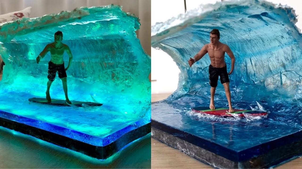 BIG WAVE SURFER LED LAMP