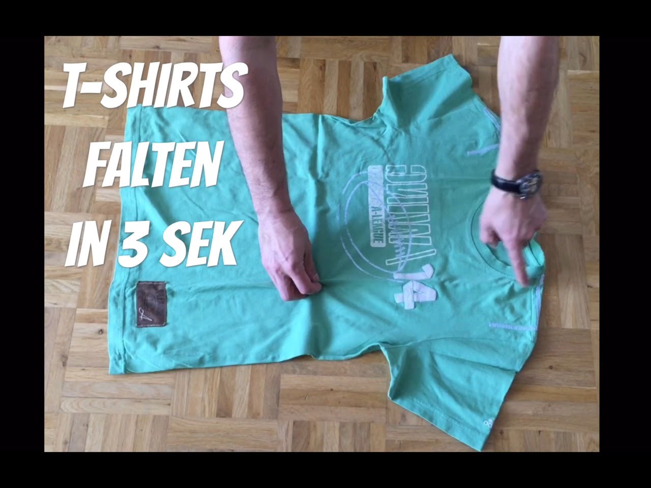 T-Shirts falten in 3 Sekunden