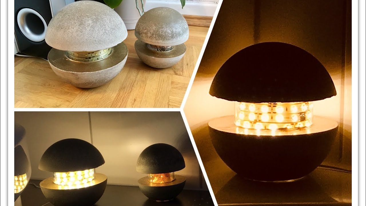 Lampa od betona DIY