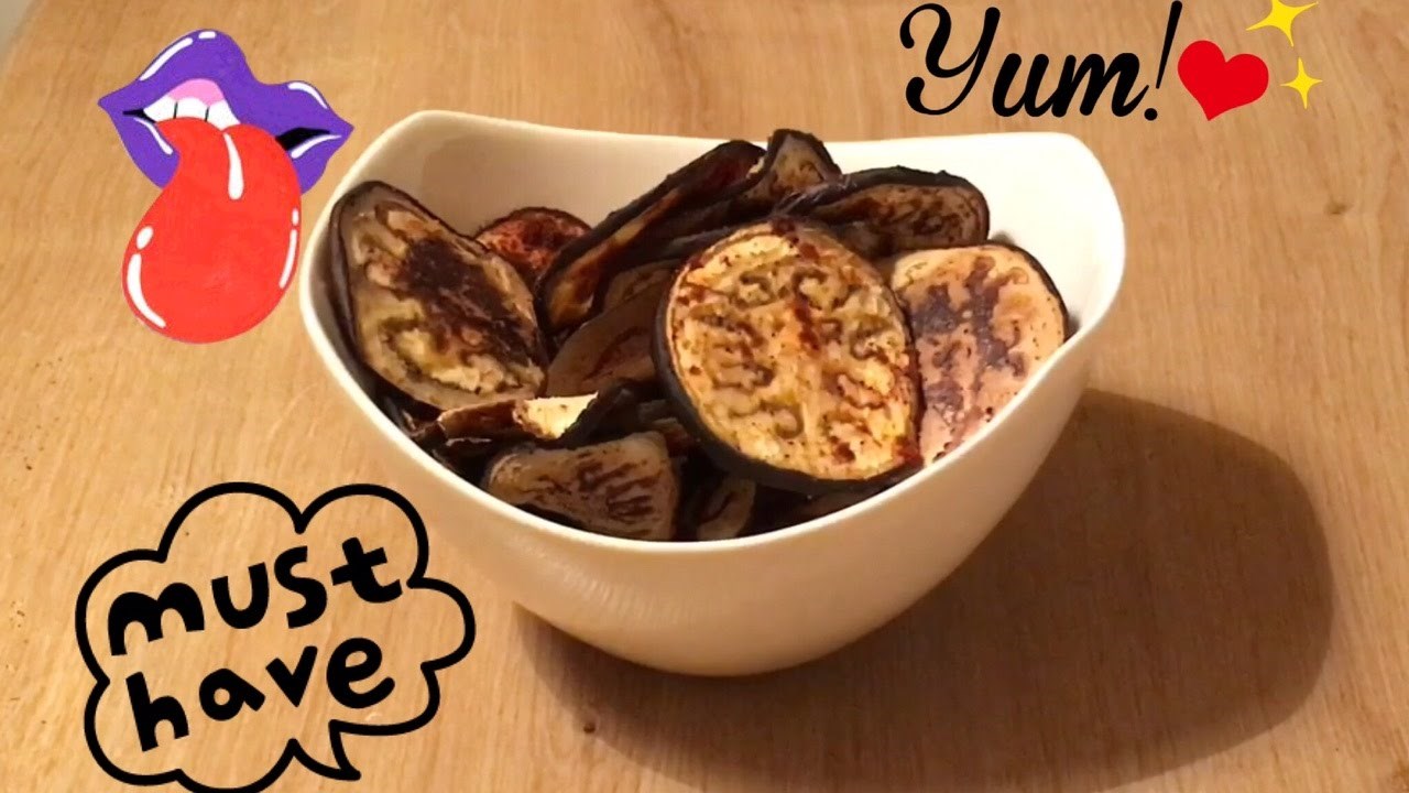 Chips aus Auberginen | Gemüsechips selber machen