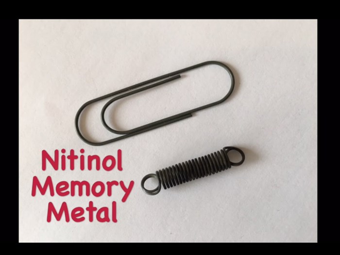 Nitinol, Pametni Metal - Memory Metale
