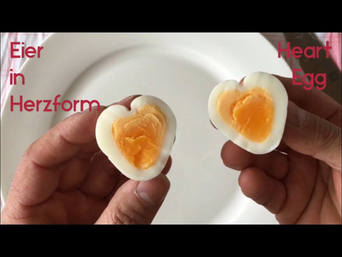 Eier in Herzform machen - Heart Egg