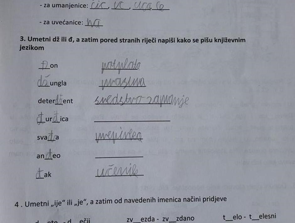Učenici 4. razreda osnovne škole dobili su test koji vjerojatno ni vi ne znate riješiti!