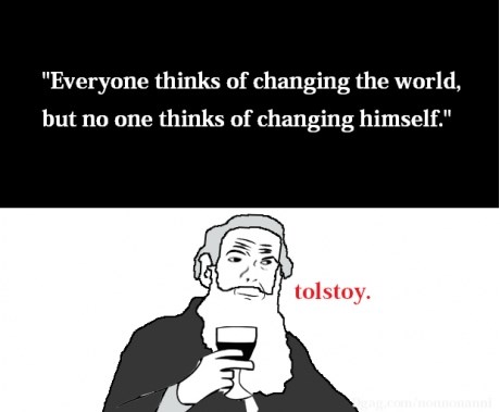 želiš promijeniti svijet? daj prvo pogledaj u ogledalo