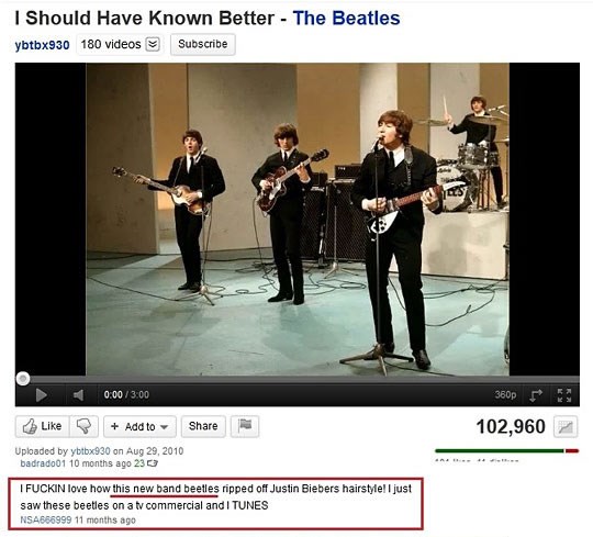 Beatlesi plagirali Biebera!