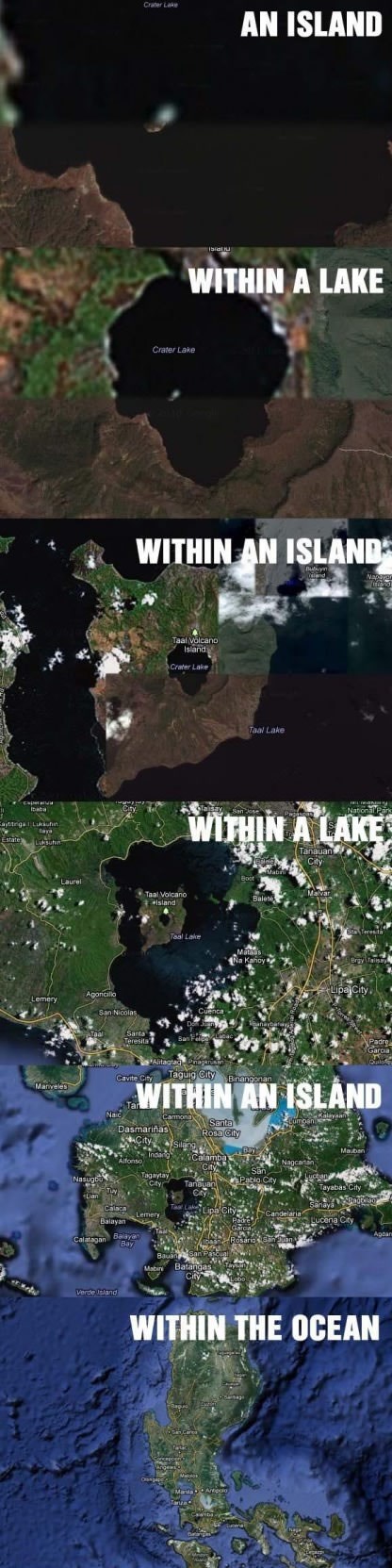 Otok na jezeru na otoku na jezeru na otoku