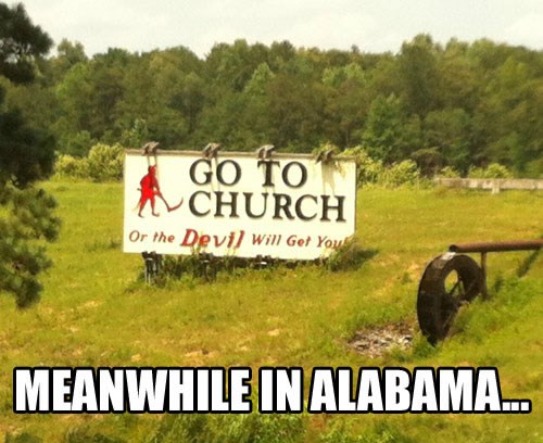 ovakvi horor plakati crkvi očito ne smetaju