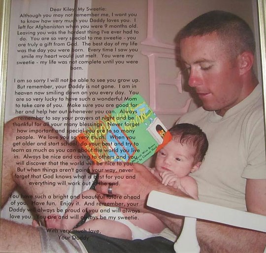 Dirljivo pismo poginulog vojnika malenoj kćeri