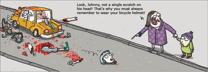 Kaciga glavu čuva. Samo glavu.