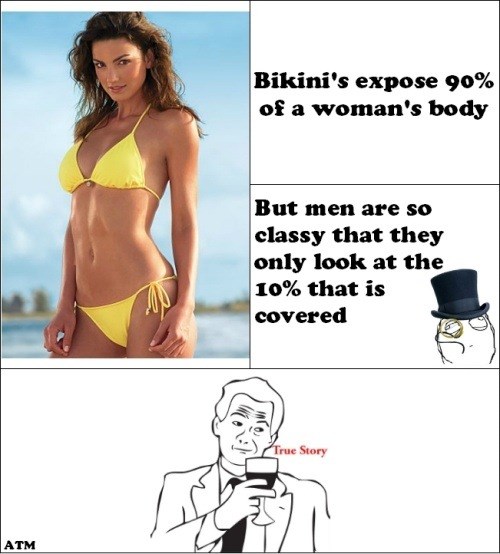 Muškarci su fina gospoda, gledaju samo pokriveni dio