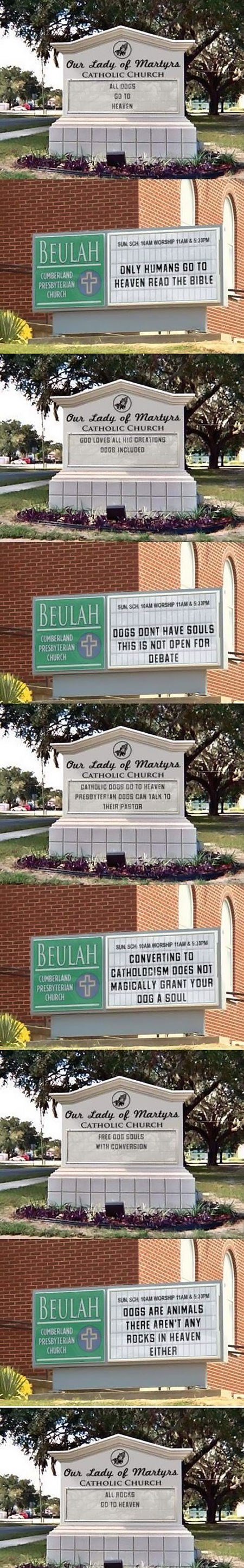 Kad se dvije crkve javno posvađaju oko Raja