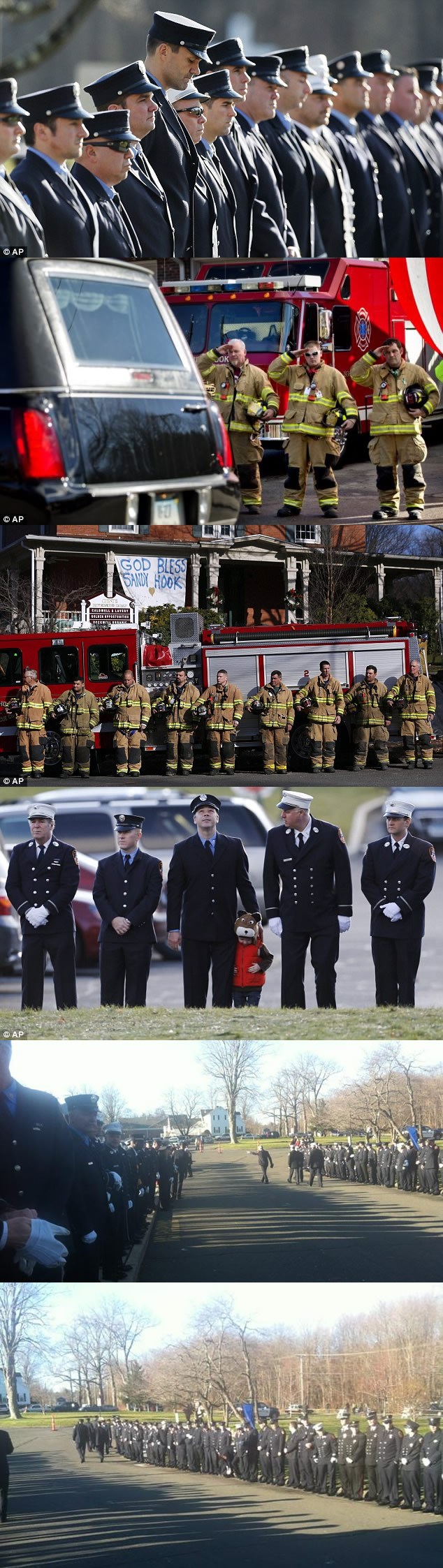 Vatrogasci štite sprovod dječaka iz nedavne pucnjave