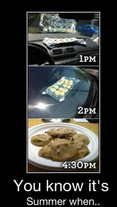 Znaš da je ljeto kad kolače pečeš u autu