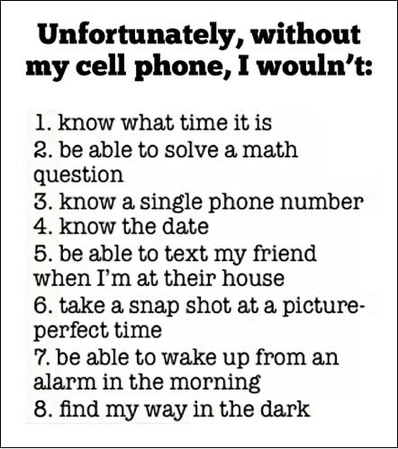 Bez mobitela smo izgubljeni i glupi