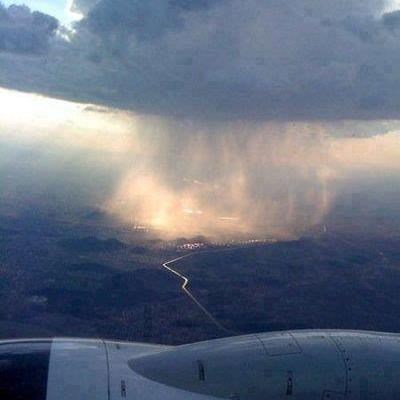ovako izgleda kiša iz aviona