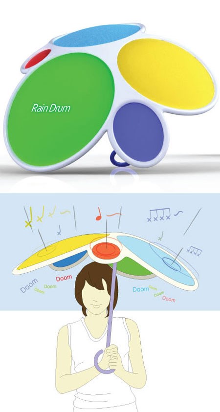 kišobran koji ti svira kako kapi padaju po njemu