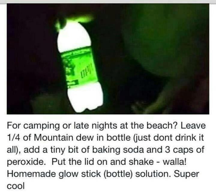 Trebaš svjetla na kampiranju? Napravi glow stick