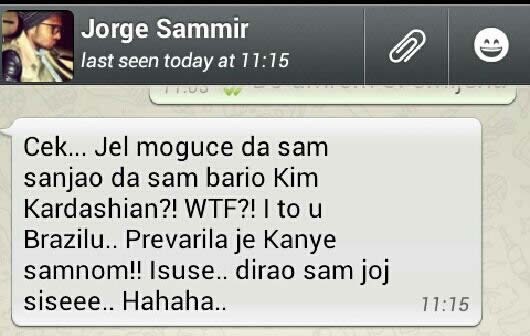 Sammir pipao sise Kim Kardashian - samo u snovima