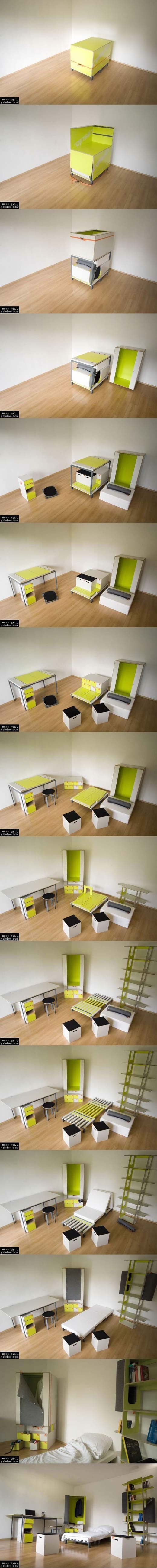 Transformer spavaća soba stane u jednu jedinu kutiju