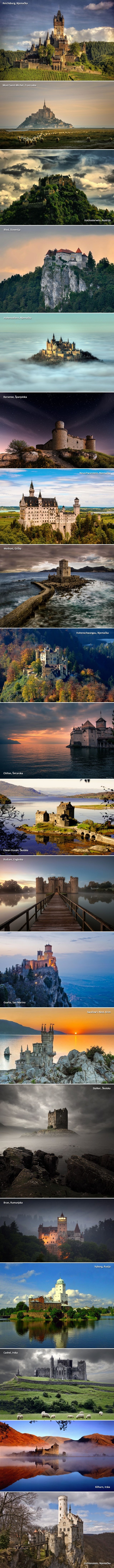 Top 20 najljepših dvoraca koje morate posjetiti