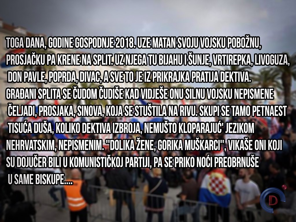 Prosvjed, Split, 2018.