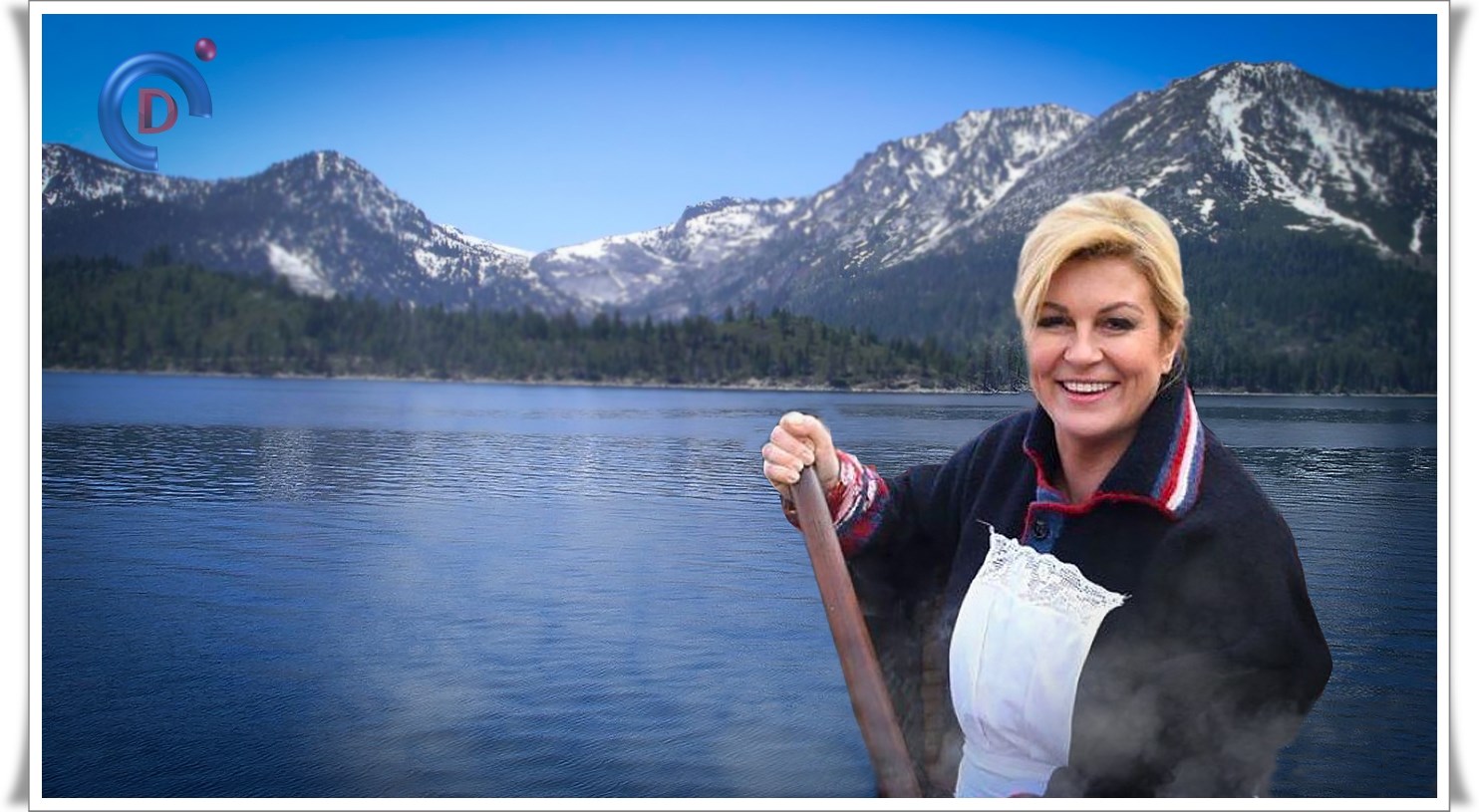 Predsjednica provela dan vozeći kajak jednoklek jezerom, unatoč hladnom vremenu!