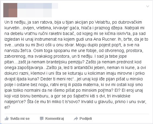 Pismo jednog branitelja...