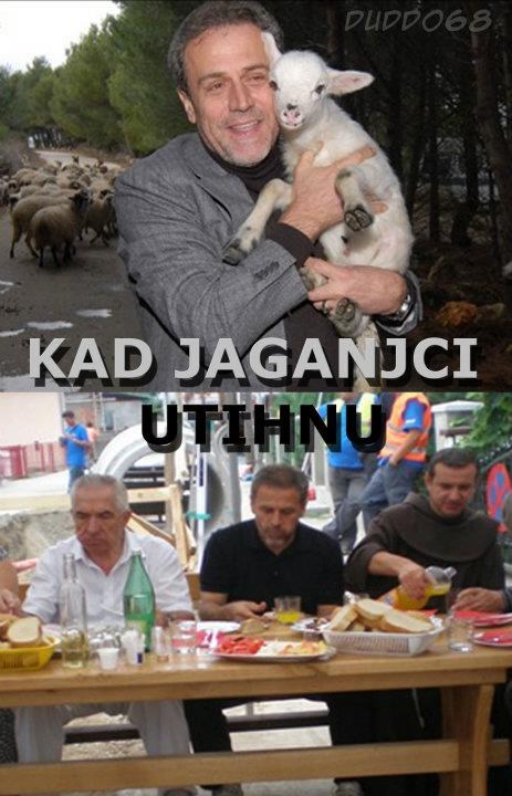 Kad jaganjci utihnu, Bandić masti bradu...